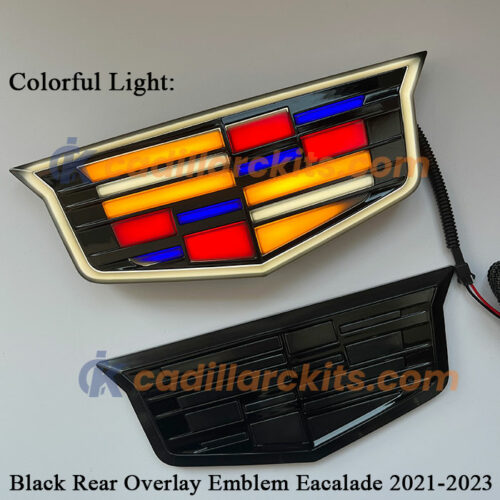 Dynamic Cadillac Escalade Light up Emblem 2021-2023 - Front and Rear