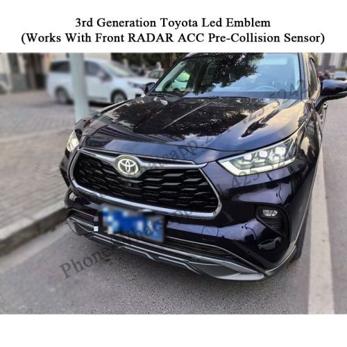 Toyota Highlander Led Emblem (2016-2024) (Works With Front RADAR ACC Pre-Collision Sensor)